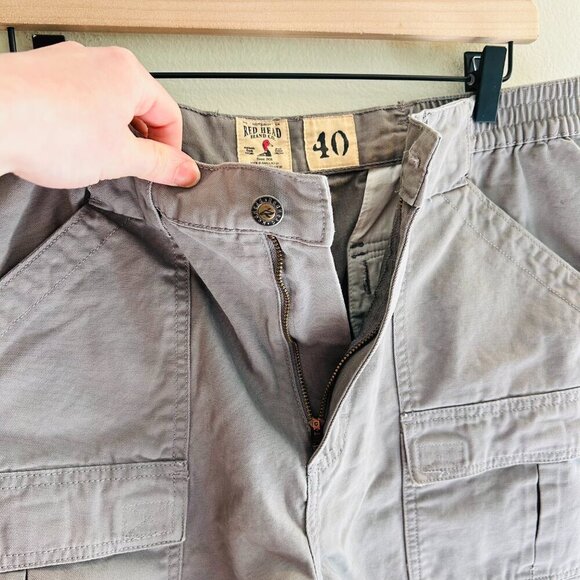 Redhead Beachcomber Shorts Mens Size 40 Gunsmoke Grey Cargo Short Cotton Gray - Picture 9 of 11